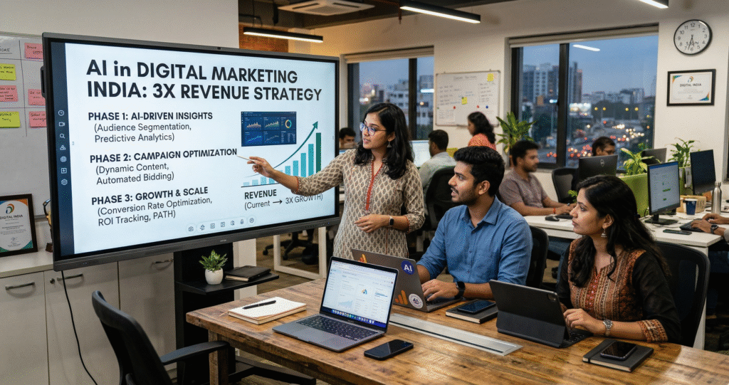 AI in Digital Marketing India 3X Revenue Strategy